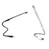 Hemoton 2pcs USB Metal Led Night Flexible Gooseneck Design for Eye for Desk Laptop and Bedside Use Silver view 4