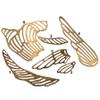 LiuliuBull Fish Filigree for Stained Glass Lamp Shade, 3PCs per Set view 2