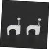 Gadpiparty 400pcs Round Cable Clips for Weather-Resistant Wire Holders for Use Organize Cords and Wires Effortlessly view 3