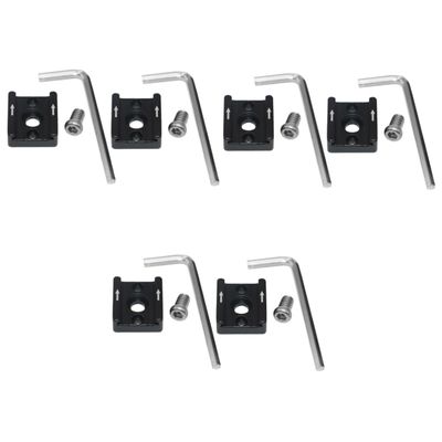 jojofuny 6sets Cold Shoe Flash Adapter Mount Bracket for Camera Metal Construction Design for Sturdy Use Compatible Flash Models Essential Photography Accessory