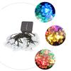 LABRIMP 1pc Double-Layer Solar Led Lotus Light String Decorative Hanging Accessory for Indoor Outdoor Use Safe Lifelike for Parties Gardens Patios and Festivals view 3