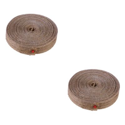 STOBOK 2pcs Natural Jute Webbing Twine Wide Rope for Wedding Decorations Crafting and Embellishments Versatile Twine for Home Decor Projects and More