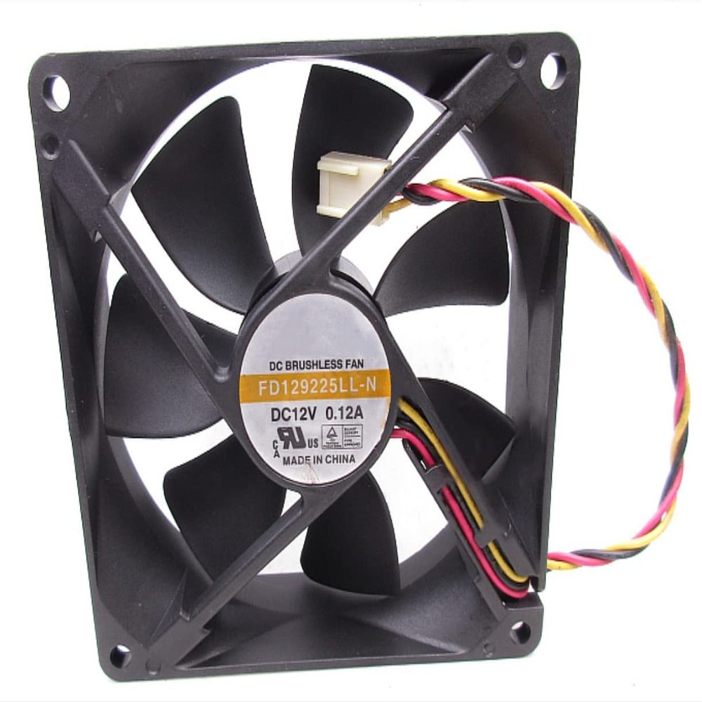 Beautyrankle FD129225LL-N DC12V 0.12A 90X90X25mm 3-Wire Cooling Fan