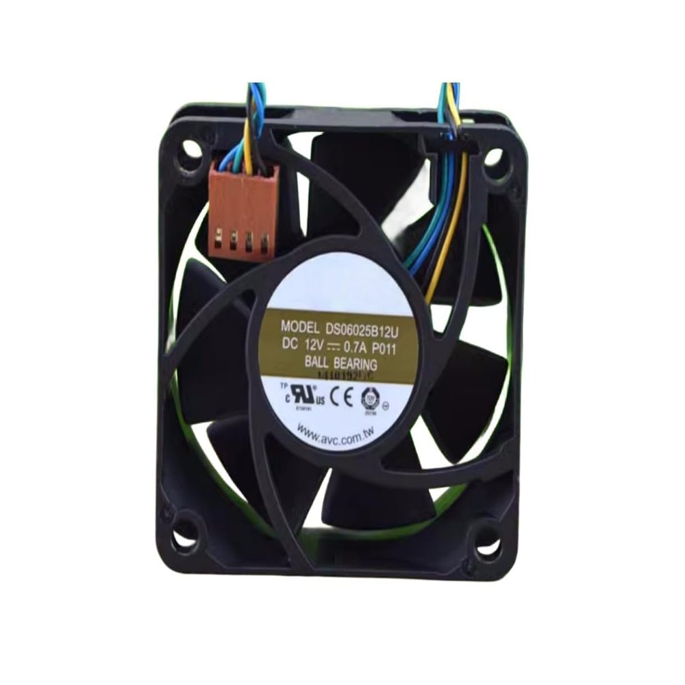 DS06025B12U 12V 0.7A 6025 Cooling Fan 60X60X25MM 4-Wire