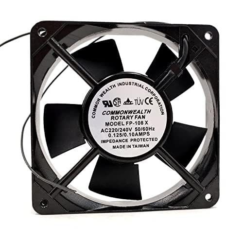 Beautyrankle Fan for FP-108X Fan 220/240V 50/60Hz 0.125/0.10A 12CM AC Cooling Fan