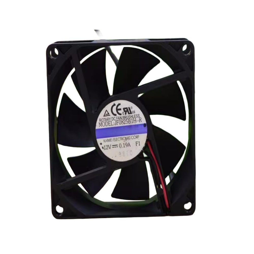 JF0825B1H-R 12V 0.19A 8025 Cooling Fan 80X80X25MM 2-Wire