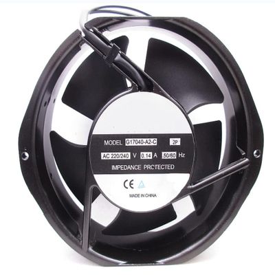 G17040-A2-C 220/240VAC 0.14A 50/60Hz 172x150x40mm 2-Wire Cooling Fan