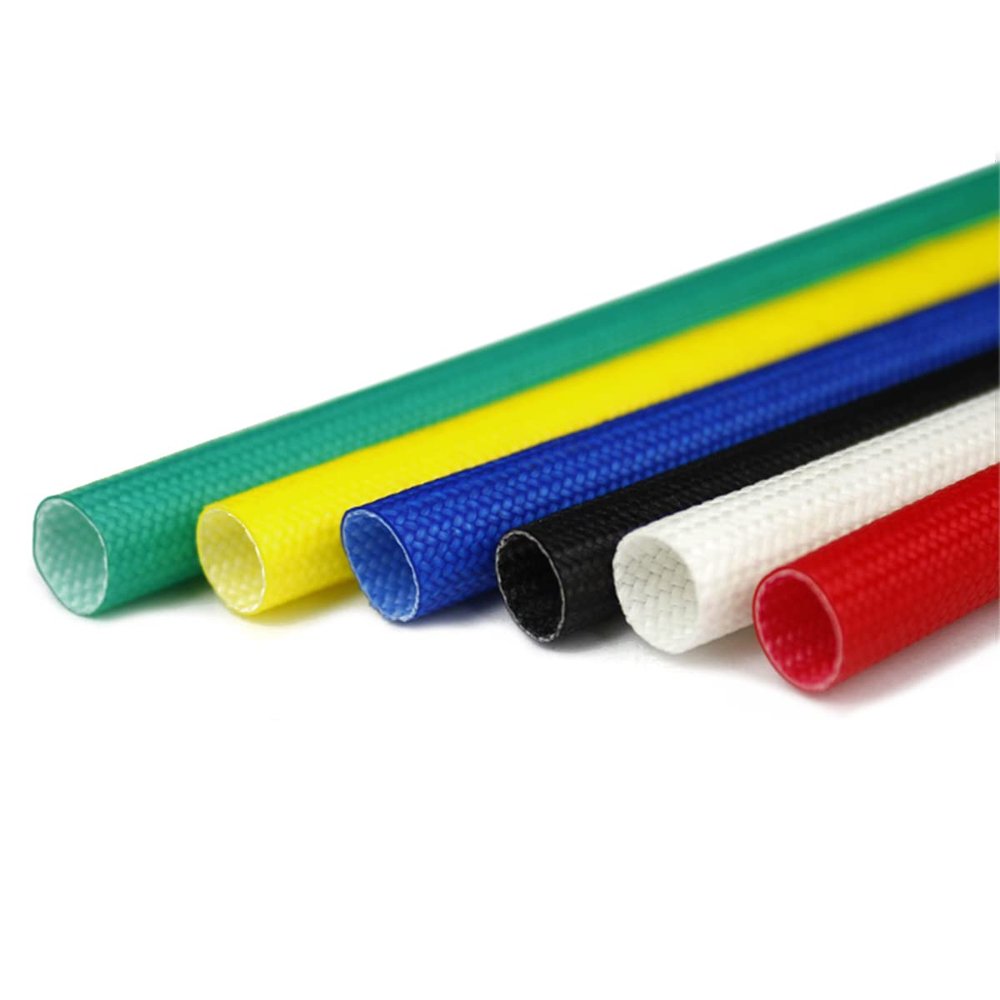 BULINO Fiberglass Heat Shield Sleeve, Braided Sleeving Expandable Multiple Colour Braided Flexible Cable Sleeving,10 Meter 1.5mm,Black (Size : Blue)