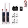 Motorola Solutions Talkabout Portable Red Cross FRS T478 Two Way Radio 2 Pack Walkie Talkies White/Red 22 Channels 4 PTT Earpieces Dual Chargers Emergency Preparedness view 1