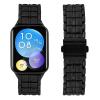 AsohsEN Metal bands Compatible with Xiaomi Mi Band 8 Pro Band Women Men,Adjustable Metal Strap Replacement Wristband Compatible with Xiaomi Mi Band 8 Pro bands, for women men (Black) view 3