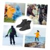 GANAZONO 1pair Windproof Overshoes Portable Boot Insulators Freeze Shoe Covers for Outdoor Activities Unisex XL Easy to Fold view 2
