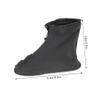 GANAZONO 1pair Windproof Overshoes Portable Boot Insulators Freeze Shoe Covers for Outdoor Activities Unisex XL Easy to Fold view 3