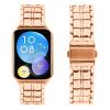 AsohsEN Metal bands Compatible with Xiaomi Mi Band 8 Pro Band Women Men,Adjustable Metal Strap Replacement Wristband Compatible with Xiaomi Mi Band 8 Pro bands, for women men (Rose Gold) view 3
