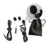Abaodam Professional Mic Clip Condenser Microphone Jack Extension Cable Pu Bag Soft Sponge Clip Mount for Camera Singing Interview view 1