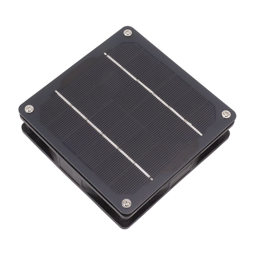 Solar Powered Exhaust Fan, 5w Solar Panel Powered Fan, Energy Saving Monocrystalline Solar Panel Fan Mini Ventilator for Chicken, Ventilation Fans