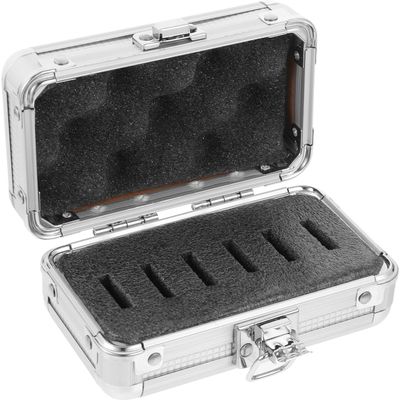 Box Filter Box Telescope Filter Case Aluminum Alloy Case Aluminum Case Hard Eyepieces Filter Storage Hard Storage Case with Foam Small Aluminum Carry Case Telescope Filter Holder