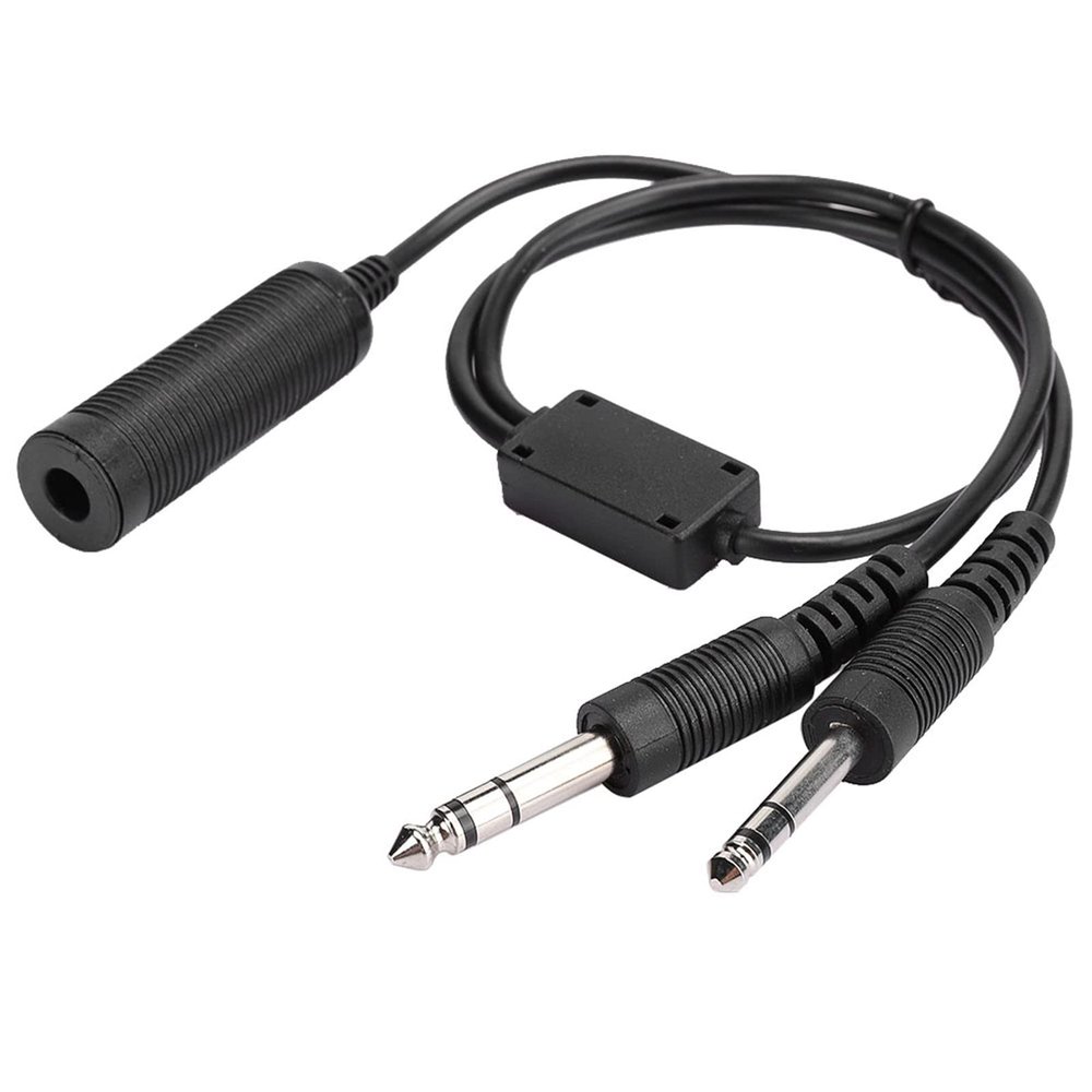 Convertible Headset Adapter Cable, Daid Clark Headset Adapr, Helicopr to Ga Adapr