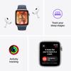 Apple Watch SE (2nd Gen) [GPS 40mm] - Silver Aluminum Case with Storm Blue Sport Band, S/M (Renewed) view 2
