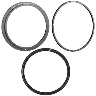 Kase Revolution 3 Piece Kit: 72mm Inlaid Adapter + 72mm to 77mm Magnetic Step Ring + 3D Installation/Removal Tool