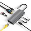 8-in-1 USB-C Docking Station with 8K HDMI, 10Gbps USB 3.1, 100W PD Charging, Gigabit Ethernet, SD/TF Card Reader, Compatible with Windows/macOS/Linux for Laptops view 1