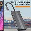 8-in-1 USB-C Docking Station with 8K HDMI, 10Gbps USB 3.1, 100W PD Charging, Gigabit Ethernet, SD/TF Card Reader, Compatible with Windows/macOS/Linux for Laptops view 4
