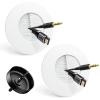 in Wall Cable Management Kit for Wall Mounted TV, Slim Round Wall Cable Pass Through with Hole Saw Drill Attachment for Easy Installation, White 2-Pack view 1