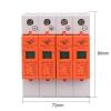 DC 1000V 20KA 40KA 4 P 4 Pole SPD House Surge Protector Protective Low-Voltage Arrester Device HYS4-PV-1000 din Rail view 2