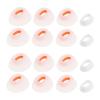 Be In Your Mind 8Pair White Silicone Earplugs in-Ear Headphones Eartips Replacement Earbuds Headphone Attachments Compatible with JBL Tune Flex 4 Sizes (XS/S/M/L), large view 1