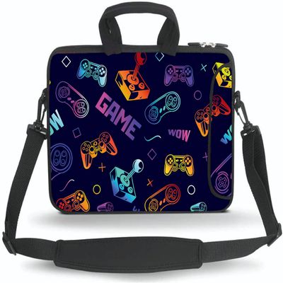 11 11.6 12 12.5 13 inches Case Laptop/Chromebook/Ultrabook/Notebook PC Messenger Bag Tablet Travel Case Neoprene Handle Sleeve with Shoulder Strap(GAME)