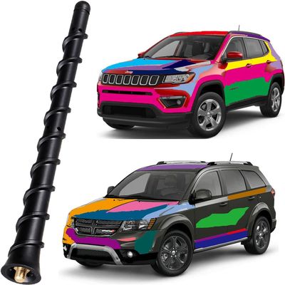 Antenna fits 2011-2023 Jeep Cherokee Accessories Grand Cherokee, Renegade, Compass, Liberty, Chrysler 200, Dodge Durango, Avenger, Dart, Journey, Fiat 500, 68297936AA 5091100AA 5091100AB Taygeelery