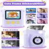 FKATEEN Kids Camera Instant Print, Christmas Birthday Gifts Girls Boys Aged 3-12, HD Digital Video Cameras Toddler, Instant Cameras for 3 4 5 6 7 8 9 10 Year Old Girls Boys with Print Paper view 3