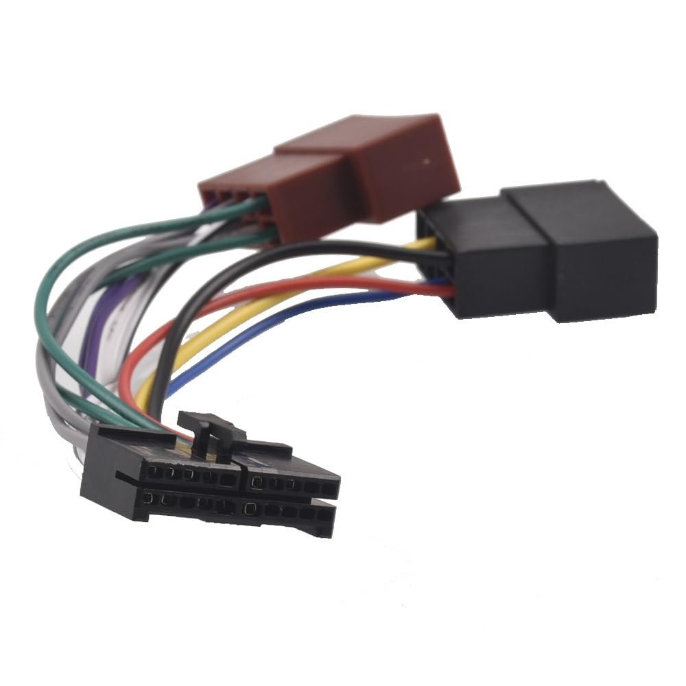 Car Radio ISO Adapter 20pin Cable Universal Din Connector for AEG Car Stereo Prology Autoradio Audiovox JGC Etc