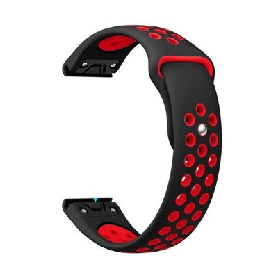 BUDAY Band for Garmin Fenix 6/Fenix 5/5 Plus/Forerunner 935/Approach S60/Quatix 5 Quick Release Printed Silicone Watch Strap (Color : Medium, Size : 22mm)
