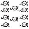 (10-Pack) 2-Pin Microphone Clear Acoustic Tube Headphones Compatible for Motorola CP200 CP200d CP185 CP250 RDU2020 RDM2070D RDU2080D CLS1410 CLS1110 CLS1413 Two Way Radio with PTT view 1