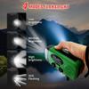 iRonsnow Solar Emergency Hand Crank Weather Radio, Portable Self Powered NOAA AM/FM Radios with SOS Alarm LED Flashlight 5000mAh Smart Phone USB Charger for Camping (Green) view 4