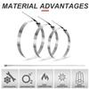 Metal Zip Ties 12 inch Stainless Steel Cable Ties 1000 Pack 270 lbs Heavy Duty Self-locking Wire Ties High Temp Zipties Chain Link fence Ties Multi Purpose Binding for Machinery Vehicles view 3