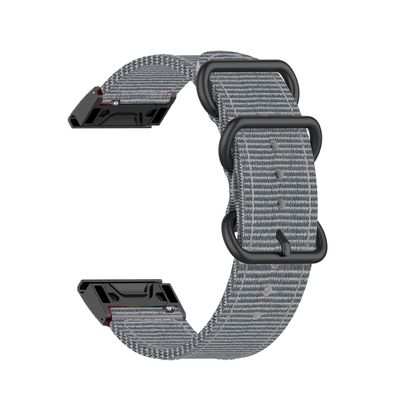BUDAY 22 26mm Sports Nylon Strap For Garmin Fenix 7 7X 6 6X Pro 5 5X Plus Watch Bracelet Band Loop For Fenix 3 HR Wrist Correa Clasp (Color : G, Size : For Vertix)