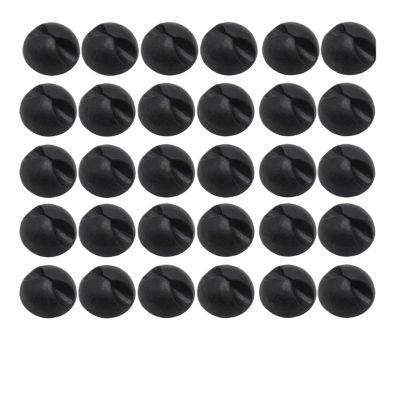 MUdson Cable Fixer Charging Cable Winder Organizer Silicone Cable Clips Desktop Wire Storage Charger Cord Holder Car Home Office Durable (Color : Black 30PCS)