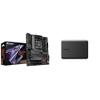 GIGABYTE B650 AORUS Elite AX & Toshiba Canvio Basics 2TB Portable External Hard Drive USB 3.0, Black - HDTB520XK3AA view 1