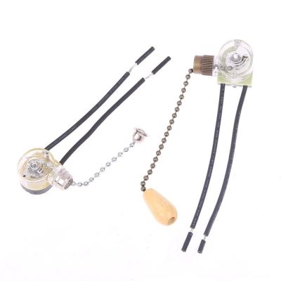 WIOSEN 1PCS Universal Wall Light Pull Switch Home Ceiling Fan Lamp Pull Chain Cord Switch Set Replacement Tools 3A/250V, 6A/125V (Color : Bronze)