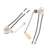 WIOSEN 1PCS Universal Wall Light Pull Switch Home Ceiling Fan Lamp Pull Chain Cord Switch Set Replacement Tools 3A/250V, 6A/125V (Color : Bronze) view 1