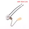 WIOSEN 1PCS Universal Wall Light Pull Switch Home Ceiling Fan Lamp Pull Chain Cord Switch Set Replacement Tools 3A/250V, 6A/125V (Color : Bronze) view 2