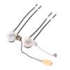 WIOSEN 1PCS Universal Wall Light Pull Switch Home Ceiling Fan Lamp Pull Chain Cord Switch Set Replacement Tools 3A/250V, 6A/125V (Color : Bronze) view 3