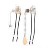 WIOSEN 1PCS Universal Wall Light Pull Switch Home Ceiling Fan Lamp Pull Chain Cord Switch Set Replacement Tools 3A/250V, 6A/125V (Color : Bronze) view 4