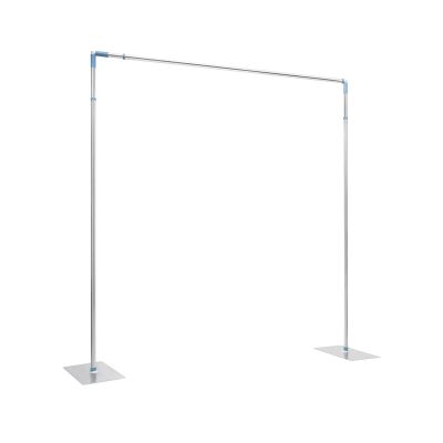 Professional Backdrop Stand Pipe Kit, 10x10 FT Portable Adjustable Square Metal Arch Stand Frame, Studio Wedding Curtain Frame Telescopic Pole with Heavy Duty Base