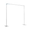 Professional Backdrop Stand Pipe Kit, 10x10 FT Portable Adjustable Square Metal Arch Stand Frame, Studio Wedding Curtain Frame Telescopic Pole with Heavy Duty Base view 1