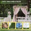 Professional Backdrop Stand Pipe Kit, 10x10 FT Portable Adjustable Square Metal Arch Stand Frame, Studio Wedding Curtain Frame Telescopic Pole with Heavy Duty Base view 2