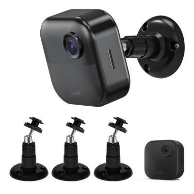 TAICHIPANDA Blink Outdoor Camera Mount, 360 Degree Adjustable Indoor/Outdoor Wall Mount Bracket for Blink Home Security System Black 3 Pack
