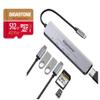 [SD/microSD Card Reader] GIGASTONE 7-in-1 USB C Hub 4K HDMI PD 100W Thunderbolt Docking Station view 1