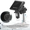 ViyOk 1000X Digital Microscope, 4.3in ISP Screen, 8 LED Lights, Rechargeable Battery, for Adults Kids Circuit Board Repair Soldering (Size : Metal Stand) view 4